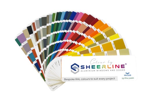 Sheerline colour swatch graphic.
